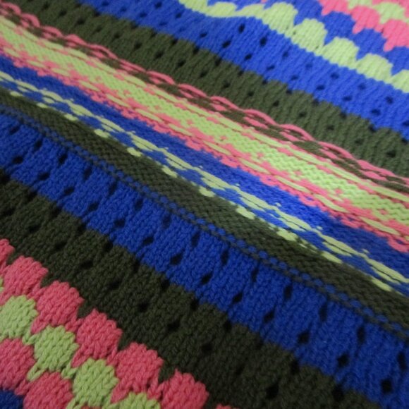 Circus by Sam Edelman stripe crochet crop sweater knit chunky striped NWT XS - Picture 4 of 16